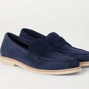 Brunello Cucinelli Reversed Calfskin Lightweight Penny Loafers US 9